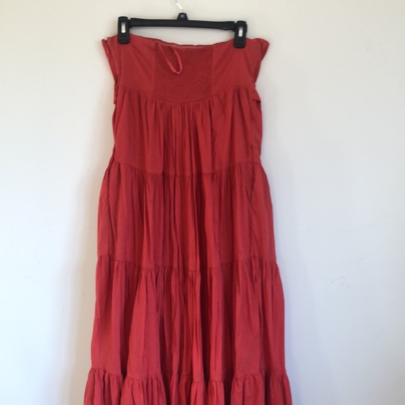 Edme & Esvllte boho strapless maxi dress size 10 - Picture 8 of 11
